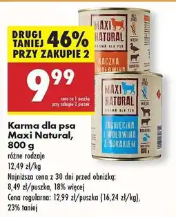 Biedronka Karma dla psa Maxi Natural, 800 g oferta