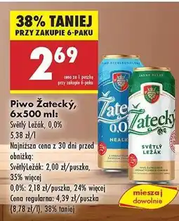 Biedronka Piwo Žatecký, 6x500 ml oferta
