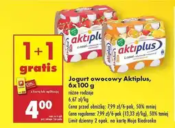 Biedronka Jogurt owocowy Aktiplus, 6x100 g oferta