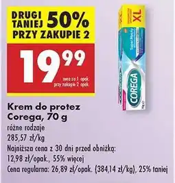 Biedronka Krem do protez Corega , 70 g oferta