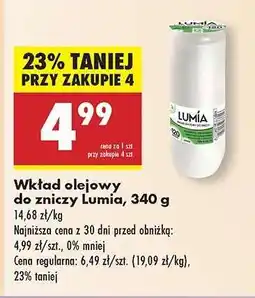 Biedronka Wkład olejowy do zniczy Lumia , 340 g oferta
