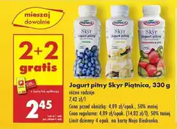 Biedronka Jogurt pitny Skyr Piątnica, 330 g oferta