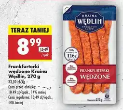 Biedronka Frankfurterki wędzone Kraina Wędlin , 270 g oferta
