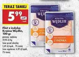 Biedronka Filet z indyka Kraina Wędlin , 100 g oferta