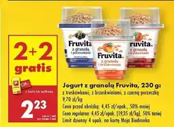 Biedronka Jogurt z granola Fruvita , 230 g oferta