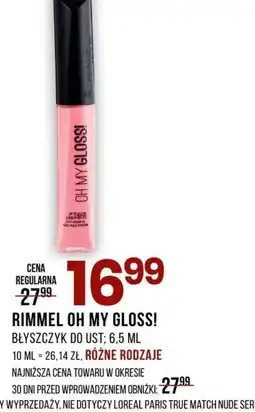 Drogerie Natura Błyszczyk do ust Rimmel oferta
