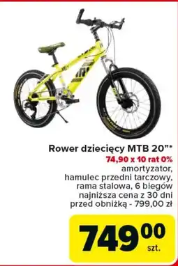 Carrefour Rower dziecięcy Rama oferta