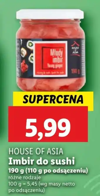 Lidl Imbir House of Asia oferta