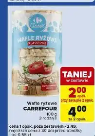 Carrefour Express Wafle ryżowe Carrefour oferta