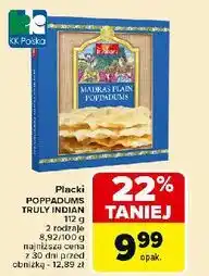 Carrefour Naleśniki indyjskie cienkie chrupiące Truly Indian oferta