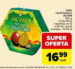 Carrefour Jajka czekoladowe z nadzieniem pistacjowym Alyan oferta