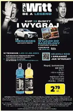 Carrefour Napój izotoniczny cytryna Dr Witt oferta