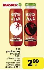 Carrefour Sok pomidorowy pikantny Tymbark Vega oferta
