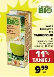 Carrefour Woda kokosowa Carrefour Bio oferta