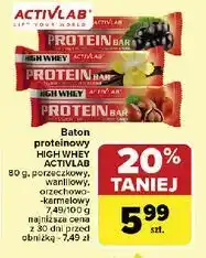 Carrefour Baton proteinowy orzechowo-karmelowy Activlab oferta