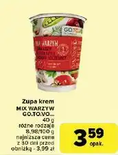 Carrefour Zupa-krem z ciecierzycy grochu, soczewicy Go.to.vo oferta