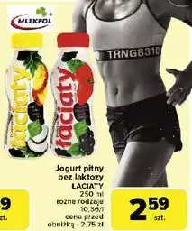 Carrefour Jogurt bez laktozy ananas-kokos Łaciaty oferta