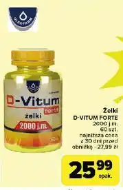 Carrefour Żelki z witaminą d forte 2000 j. m. D-Vitum Forte oferta