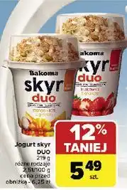 Carrefour Jogurt duo truskawka z granolą Bakoma Skyr oferta
