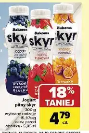 Carrefour Jogurt pitny mango-marakuja Bakoma Skyr oferta