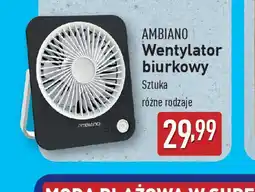ALDI Wentylator biurkowy Ambiano oferta
