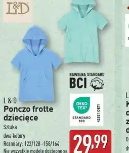ALDI Poncho frotte dziecięce L&D oferta