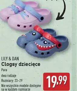 ALDI Clogsy dziecięce Lily & Dan oferta