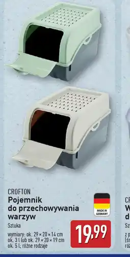 ALDI Pojemnik do przechowywania warzyw Crofton oferta