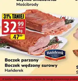 API MARKET Boczek parzony, Boczek wędzony surowy Hańderek oferta
