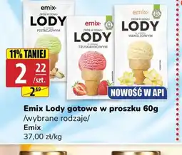 API MARKET Emix Lody gotowe w proszku oferta