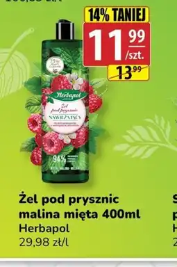 API MARKET Zel pod prysznic malina mięta Herbapol oferta