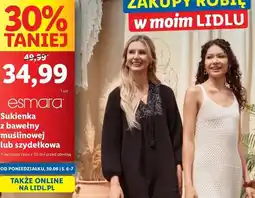 Lidl Sukienka midi szydełkowa Esmara oferta