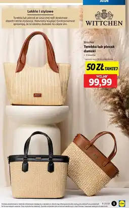 Lidl Plecak z włoskiej skóry Wittchen oferta