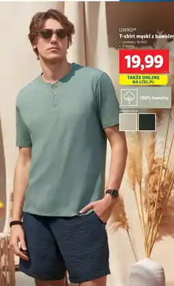 Lidl T-shirt męski rozm. m-xxl Livergy oferta
