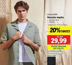 Lidl Koszula męska Esmara oferta