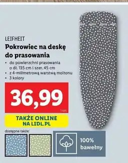 Lidl Pokrowiec na deskę do prasowania 135 x 45 cm Leifheit oferta