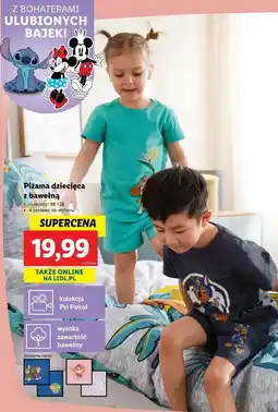 Lidl Piżama dziecięca 98-128 cm oferta