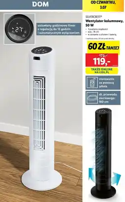Lidl Wentylator kolumnowy 50 w Silvercrest oferta