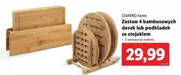 Lidl Podkładki ze stojakiem Livarno Home oferta