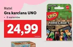 Lidl Gra uno minecraft Mattel oferta