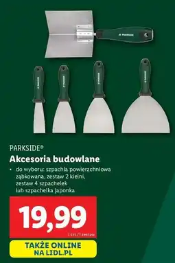 Lidl Szpachelki japonki Parkside oferta