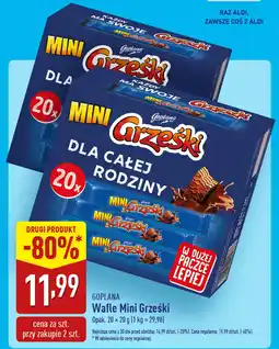 ALDI GOPLANA Wafle Mini Grześki oferta