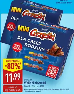 ALDI Wafle Mini Grześki 20x20g Goplana oferta