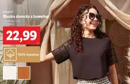 Lidl Bluzka damska z bawełny oferta