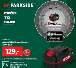 Lidl PARKSIDE Akumulator litowo-jonowy 20 V, 4 Ah oferta