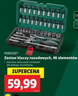 Lidl Zestaw kluczy nasadowych, 46 elementów oferta