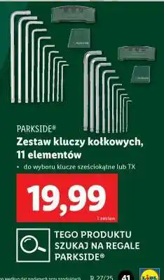 Lidl PARKSIDE Zestaw kluczy kołkowych, 11 elementów oferta