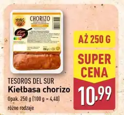 ALDI TESOROS DEL SUR Kietbasa chorizo oferta