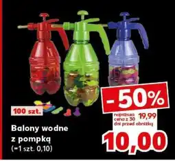 Kaufland Balony wodne z pompką oferta