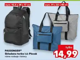 Kaufland PASSENGER Składana torba lub Plecak oferta